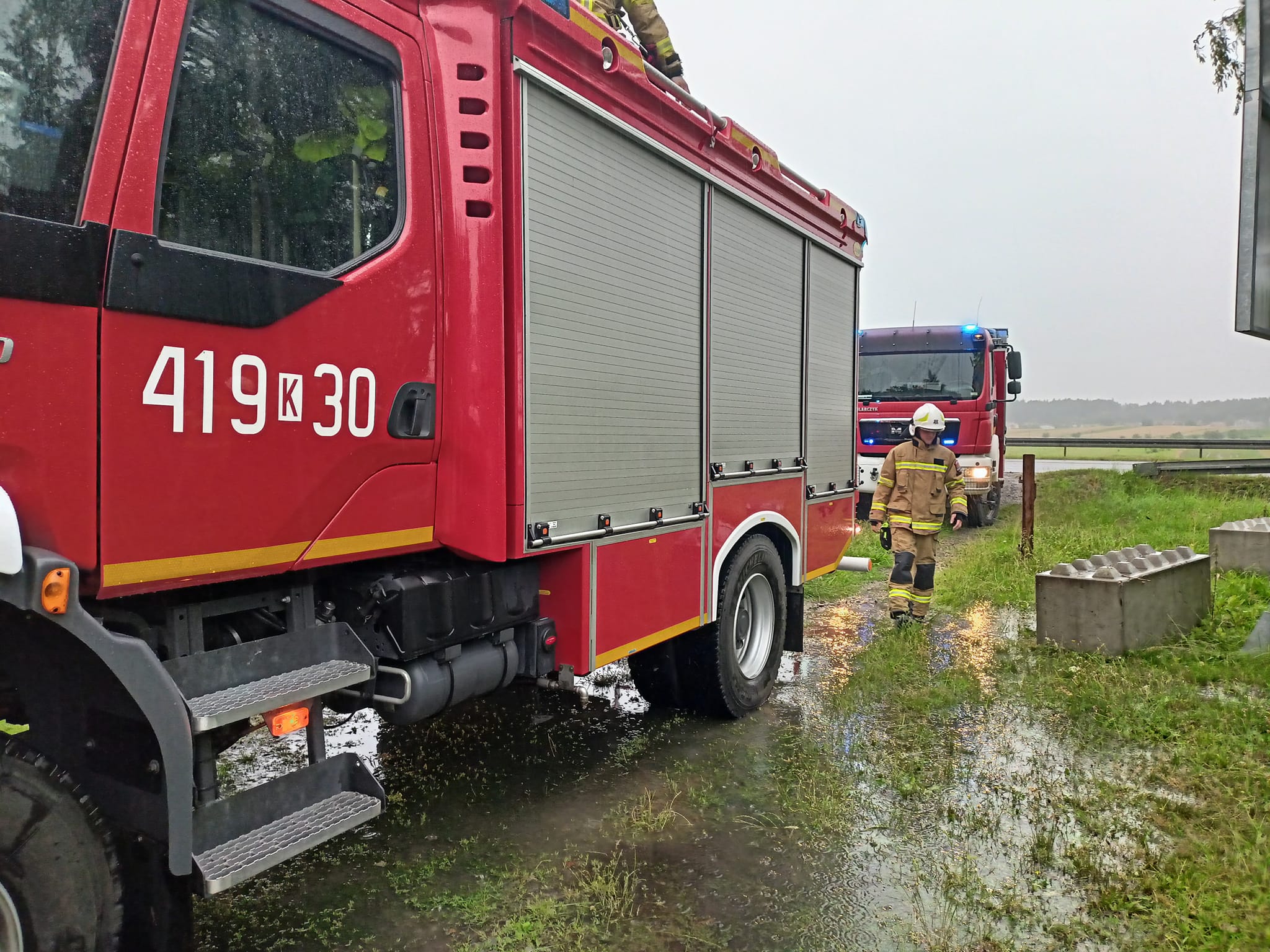 Ulewny deszcz powodem strażackich interwencji w Gminie Dębno 17 lipca