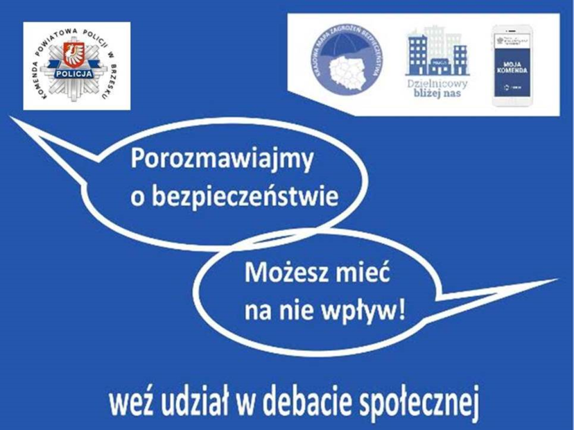 Porozmawiajmy o bezpieczeństwie – policjanci zapraszają na debatę społeczną